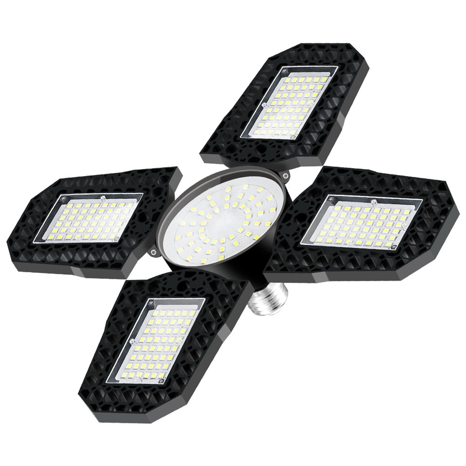 Specollect Clearance 3Pcs LED Garage Lights,Deformable Best Ceiling Shop Lights,LED Light Garage Lighting with Adjustable Panels Bulb for Basement