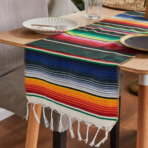 Specollect Clearance 3Pcs Multifunctional Mexican Table Runner Fiesta Mexican Theme Party Decoration for Cinco de Mayo Fiesta Party Serape Zarape Table Runner