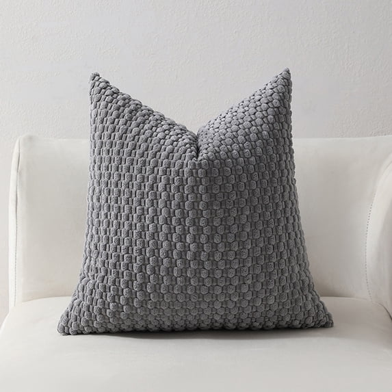 Specollect Clearance 3Pcs Ultra Soft Pillowcases Corduroy Stripes Standard Size, Breathable Skin-Friendly Pillow Shams, Decorative Waffle Weave Pillow Case Covers
