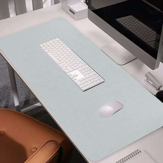 Specollect Clearance 4 Pcs Large Leather Desk Pad Protector, Office Desk Mat, Large Mouse Pad, Non-Slip PU Leather Desk Blotter, Laptop Desk Pad, Waterproof Desk Writing Pad for Office and Home