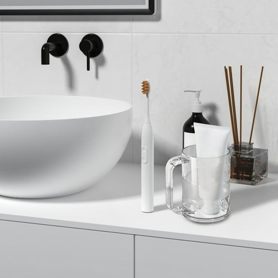 Specollect Clearance 4 Pcs Reusable Bathroom Tumbler Cup Unbreakable Toothbrush Cup Mouthwash Cups Plastic Easy to Clean Bathroom Cup Toothbrush Holder Adequate for Your Bathroom