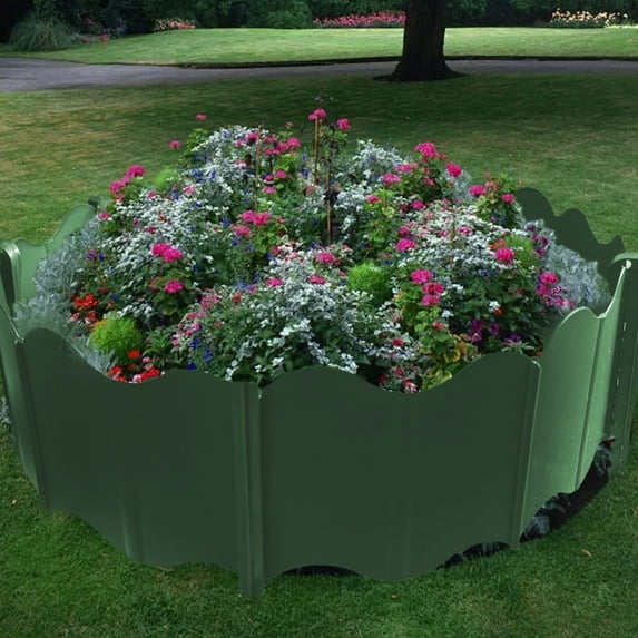 Specollect Clearance 40Pcs Garden Edging Border White Picket Fence Without Dig with 5 Edging Stakes Plastic Landscape Picket Fence Edging Mini Decorative for Grass Plant Landscaping Lawn Flowerbed