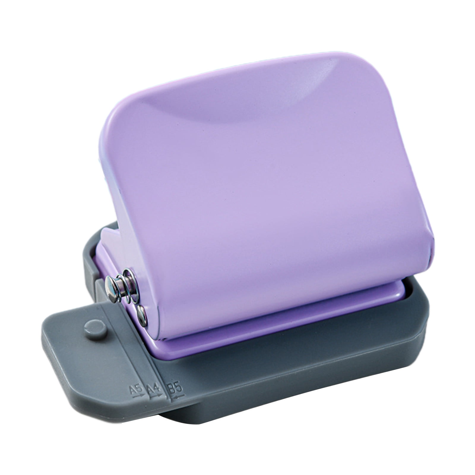 Specollect Clearance 4Pcs 6 Hole Punch, Loose Leaf Paper Puncher for A4/A5/B5 Size, Portable Handheld Metal Circle Punch Paper Puncher