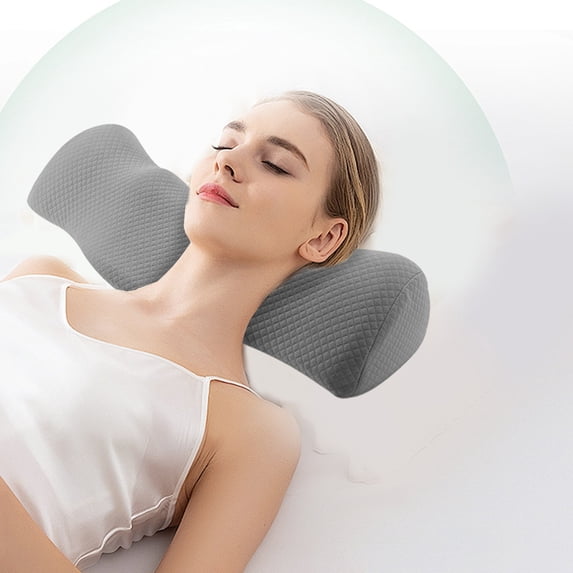Specollect Clearance 4Pcs Cervical Neck Pillow - Memory Foam Pillow for Pain Relief Sleeping, Ergonomic Neck Support Contour Pillows for Side Back Stomach Sleepers,Orthopedic Breathable Pillowcase