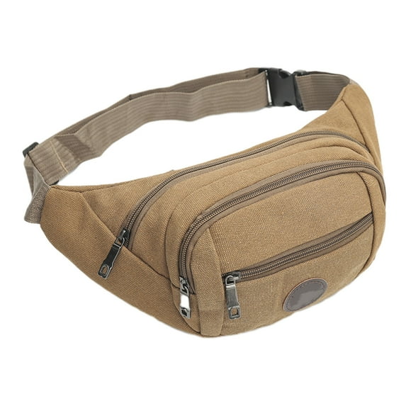 Specollect Clearance 4Pcs Large Crossbody Fanny Pack Canvas Bag with Pockets,Gifts for Enjoy Sports Festival Workout Traveling Running Casual Hands-Free Wallets Waist Pack Phone Bag