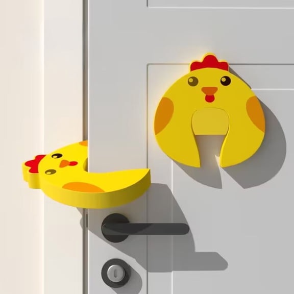 Specollect Clearance 4Pcs Pinch Hand Proof Baby Proofing Door Stopper, Soft EVA Foam Finger Pinch Guard, Prevents Injuries, Slamming Doors, Child or Pet from Getting Locked in Room