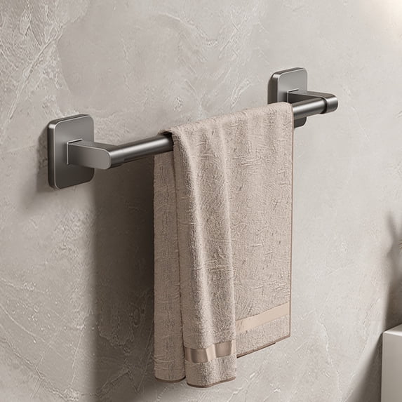 Specollect Clearance 5Pcs Hanging Bath Towel Bar Stainless Steel Towel Holder Modern Bathroom Accessories Wall Mounted