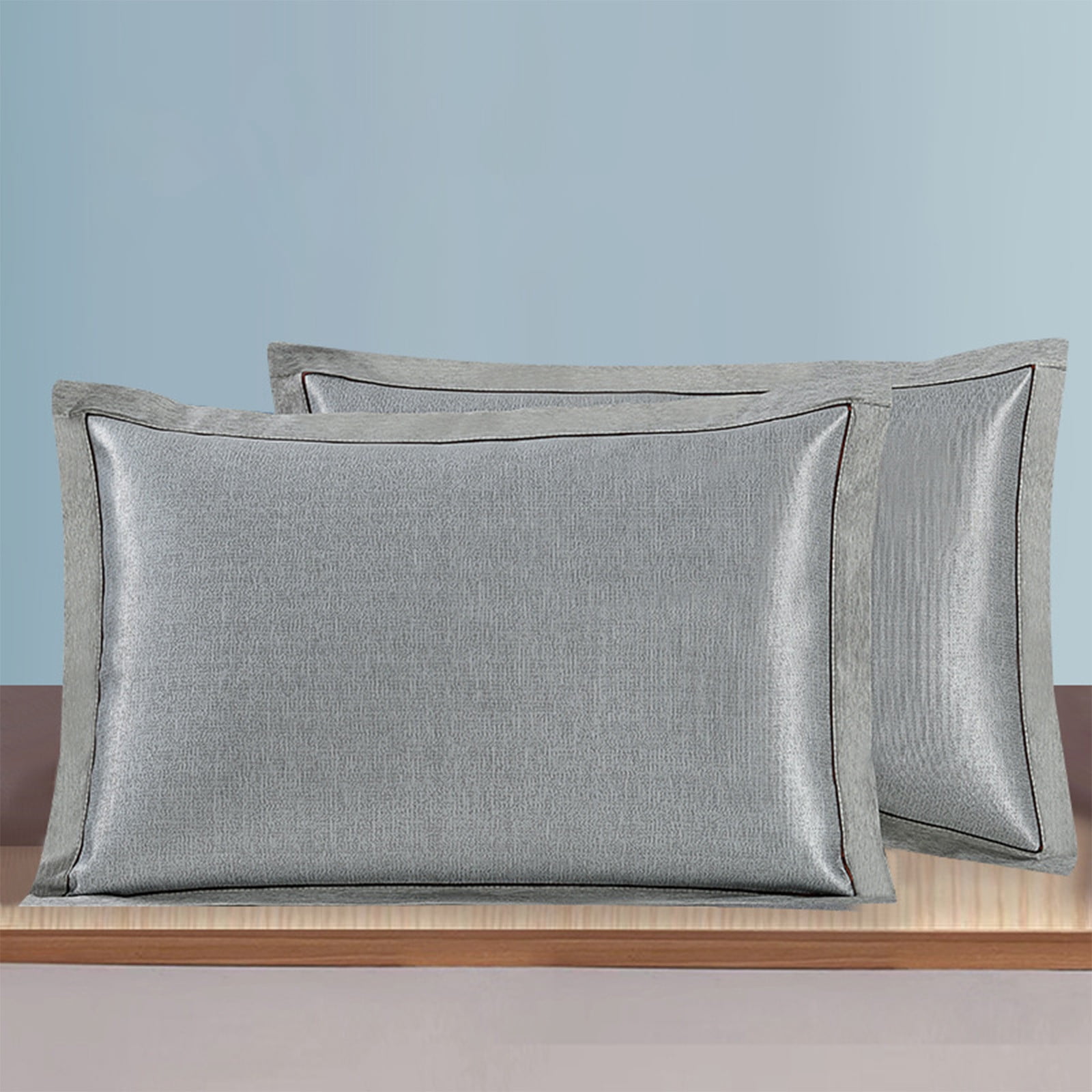 Specollect Clearance 5Pcs Ice Silk Pillowcase for Summer - Queen Size Cooling Pillow Cover, Breathable & Moisture-Wicking for Hot Sleepers - Machine Washable, Ultra Soft & Fade Resistant