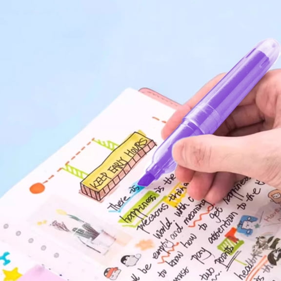Specollect Clearance 5Pcs Mini Highlighters Pen Quick Dry Highlighter Markers Chisel Tip Pens