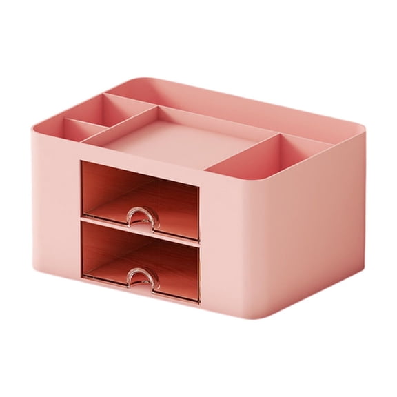 Specollect Clearance 5Pcs Pen Organizer with 2 Drawer, Multi-Functional Pencil Holder for Desk, Desk Organizers and Accessories with 5 Compartments + Drawer for Office Art Supplies