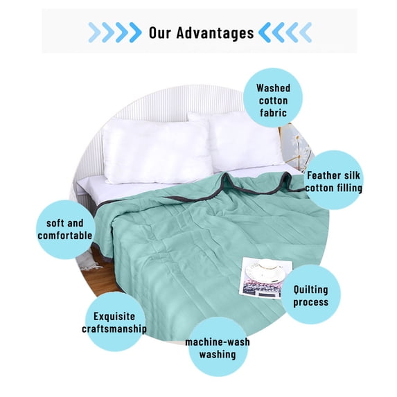 Specollect Cooling Comforter Double Sided Cold Effect Blanket Cooler Fiber, Cooling Blankets for Hot Sleepers and Night Sweats, Yellow Summer Comforter for Queen Size Bed,Breathable Soft Lightweight