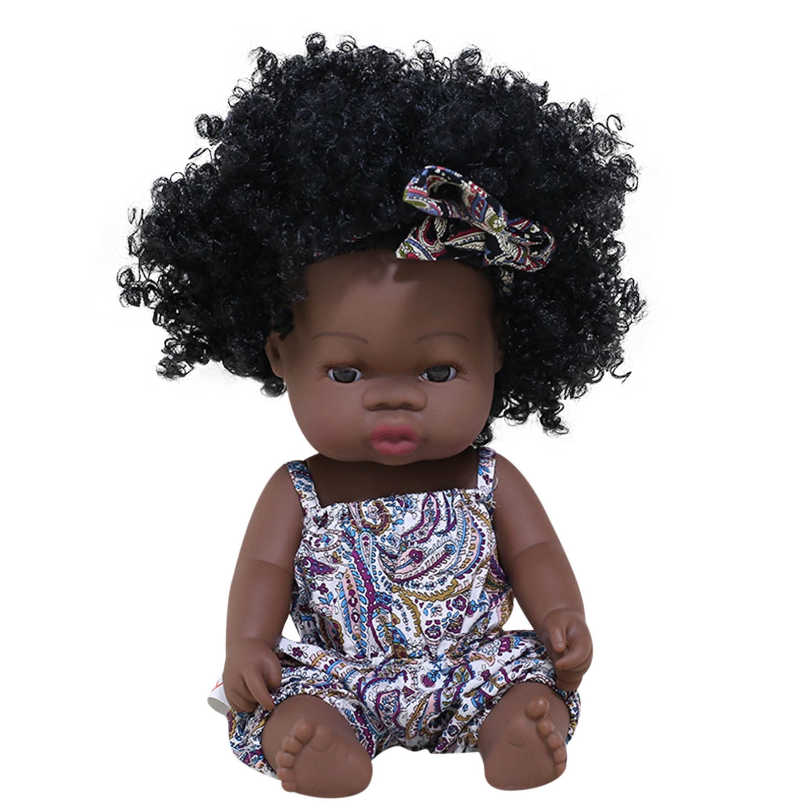 Specollect Dark Skin Baby Doll African American Realistic Soft Silicone ...