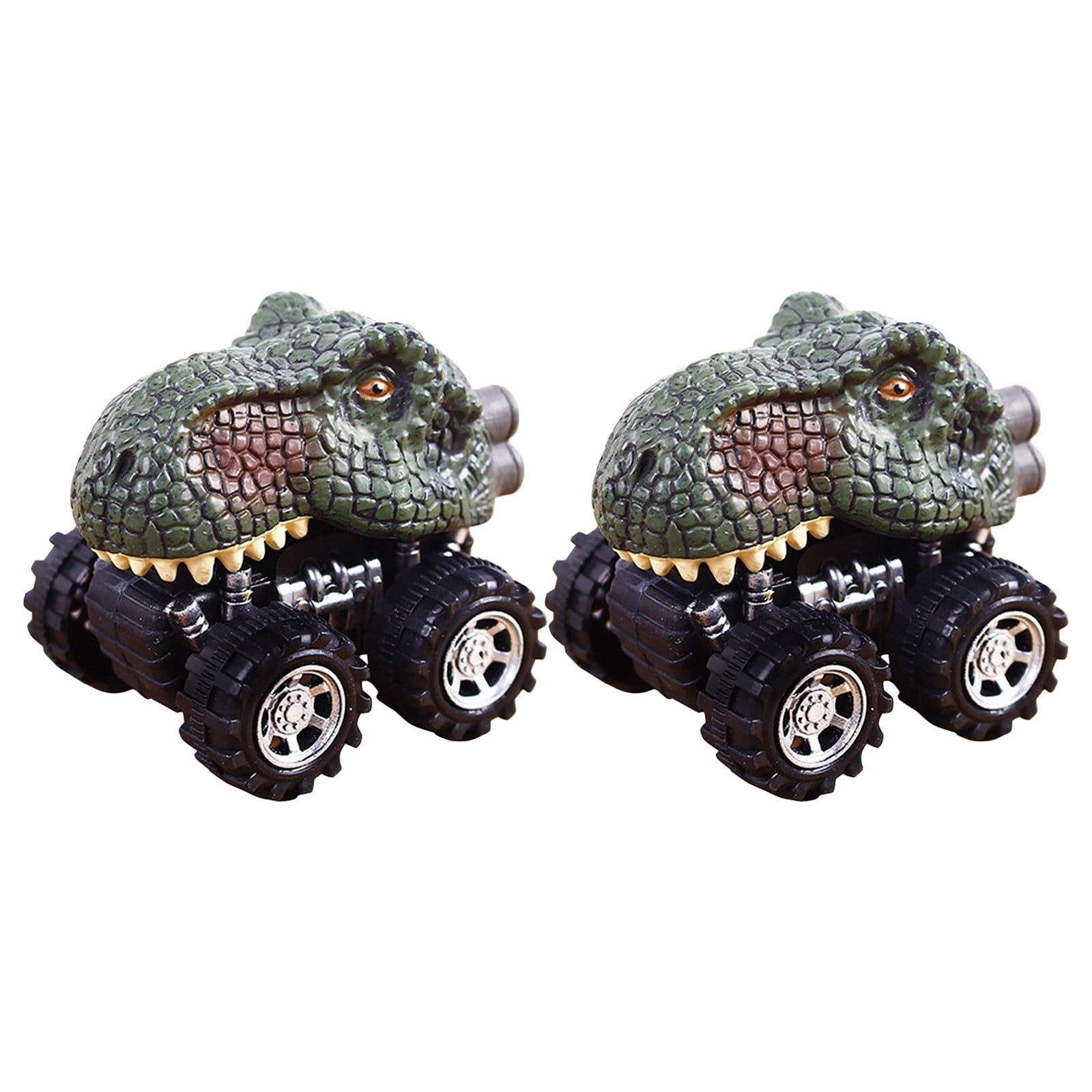 Specollect Dinosaur Cars,2 Pack Pull Back Dinosaur Vehicle Set,Mini