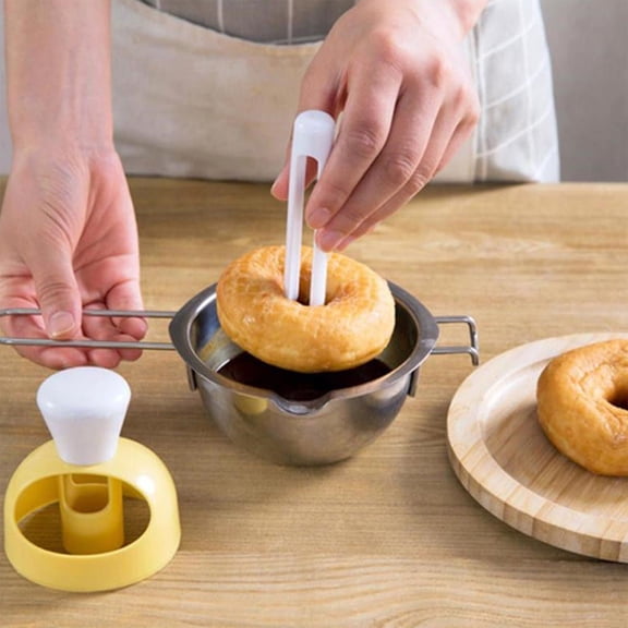 Specollect Donut Mould - Plastic Hollow Bread/Cake Baking Tool for Kitchen