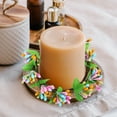 thumbnail image 1 of Specollect Easter Candle Wreath with Colorful Eggs, Small Candle Ring Holder for Pillars, Perfect for Candle Holder, Table Centerpiece, Spring Wreath for Decor, 1 of 7