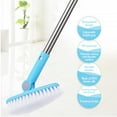thumbnail image 1 of Specollect Floor Scrub Brush with Long Handle, 3 in 1 Scrape and Heavy-Duty Stiff Bristle Scrubber Brush for Cleaning Shower Bathroom, Patio, Garage, Kitchen, Wall and Deck,Scrubbing Heavy Duty, 1 of 5