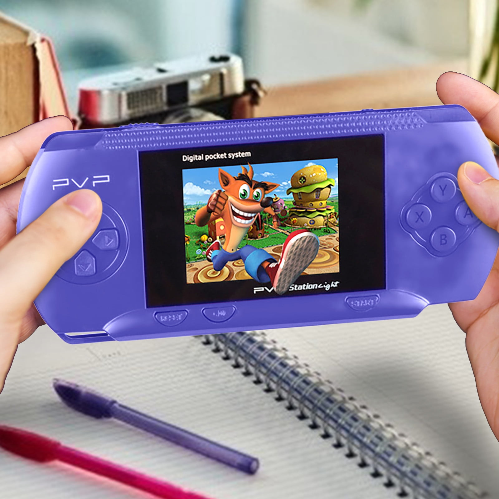 Specollect Handheld Games for Kids Adults Game Card Mini Arcade 2.2-inch Color Screen Rechargeable Portable Arcade Gaming Player,Boys Girls Travel Electronics Toys Birthday Gift
