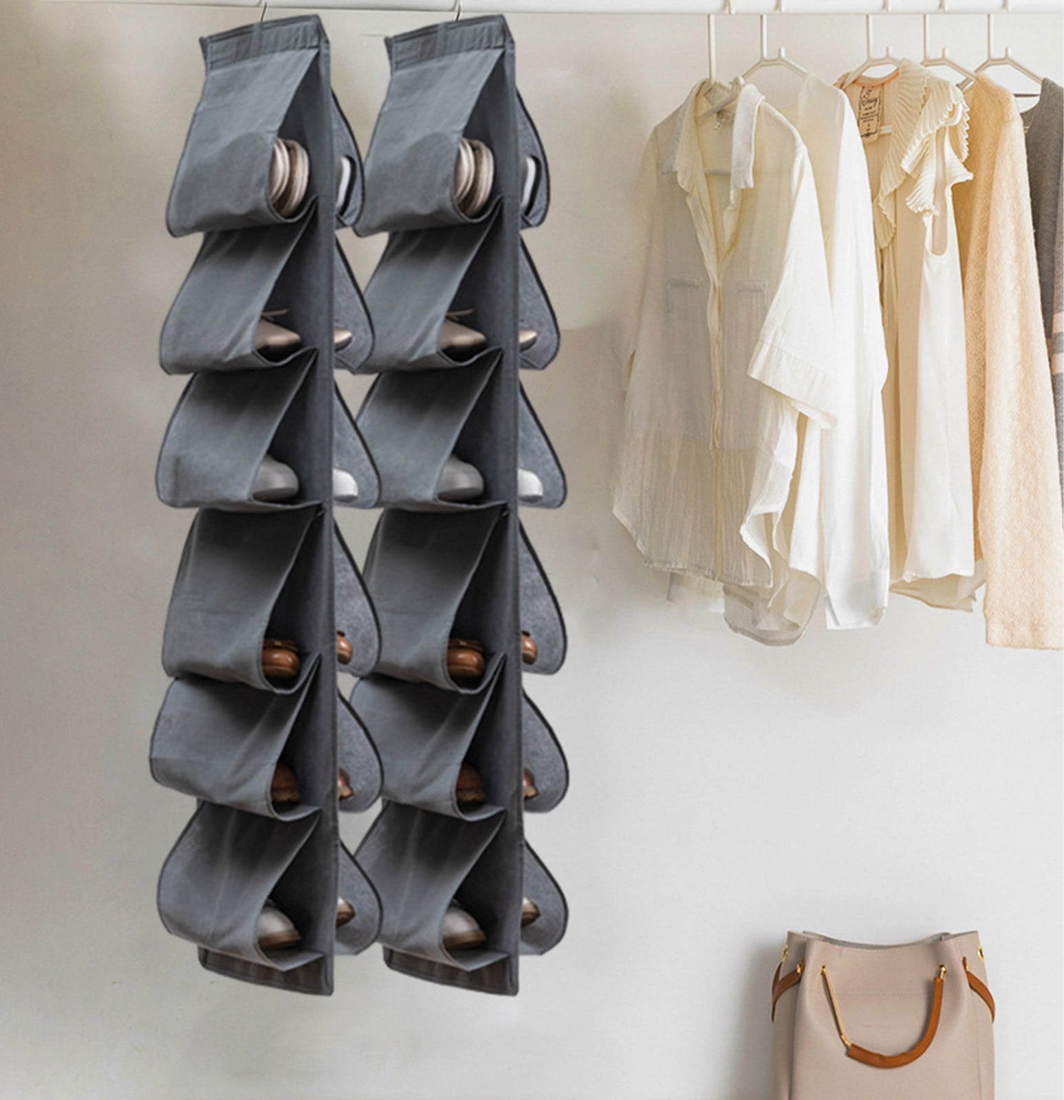 SRSTRAT Shoe Rack, Over The Door Shoe Organizer, 10 Shelves Shoe