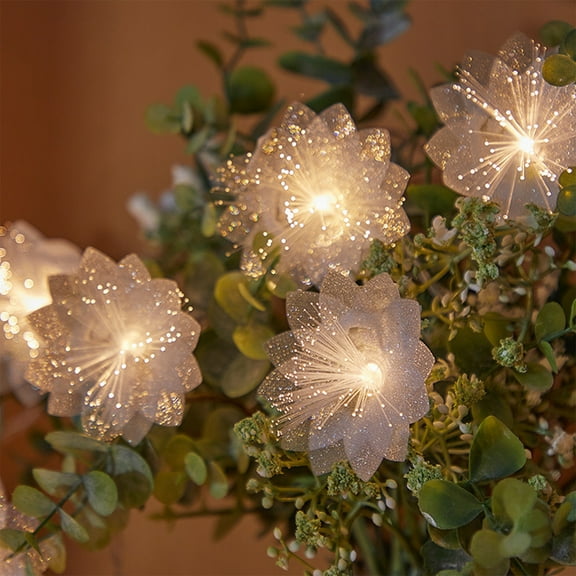 Specollect LED Flowers Fairy Lights String Lights Battery Flowers Lights for Christmas, Summer, Wedding, Girls Bedroom, Outdoor Decor