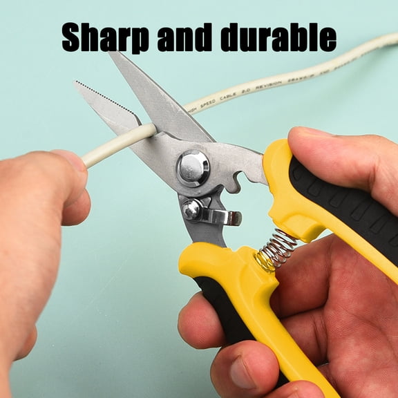 Specollect Multi-Functional Stainless Steel Pruning Shears for Gardening, Ultra Sharp Garden Scissors for Precise Cuts, Bonsai Clippers with Spring Loaded, Garden Shears Slip Proof And Labor Saving