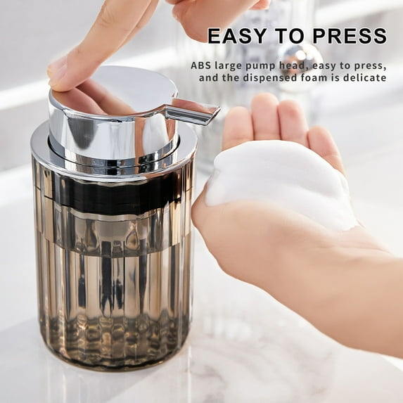 Specollect Plastic Foaming Soap Dispenser,Foam Dispenser with Plastic Soap Pump for Bathroom&Kitchen,Refillable Soap Dispenser,Hand Soap Dispenser