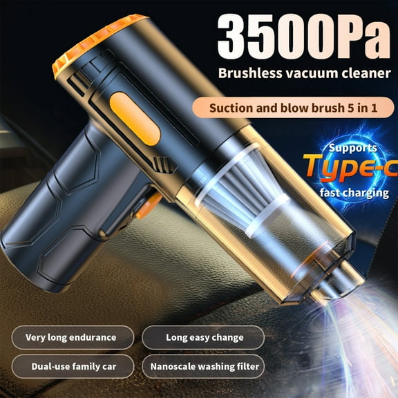 Specollect Portable Vacuum Cleaner Portable Cordless for Car ,USB Portable , 3 in 1 Handheld Car Vacuum with Brushless Motor for Car,Office and Home Cleaning