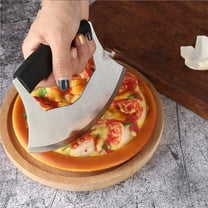 Specollect Premium Pizza Cutter Food Chopper-Super Sharp Blade Stainless Steel Pizza Cutter Rocker Slicer with Protective Sheath Multi Function Pizza Knife Kitchen Tools,Dishwasher Safe