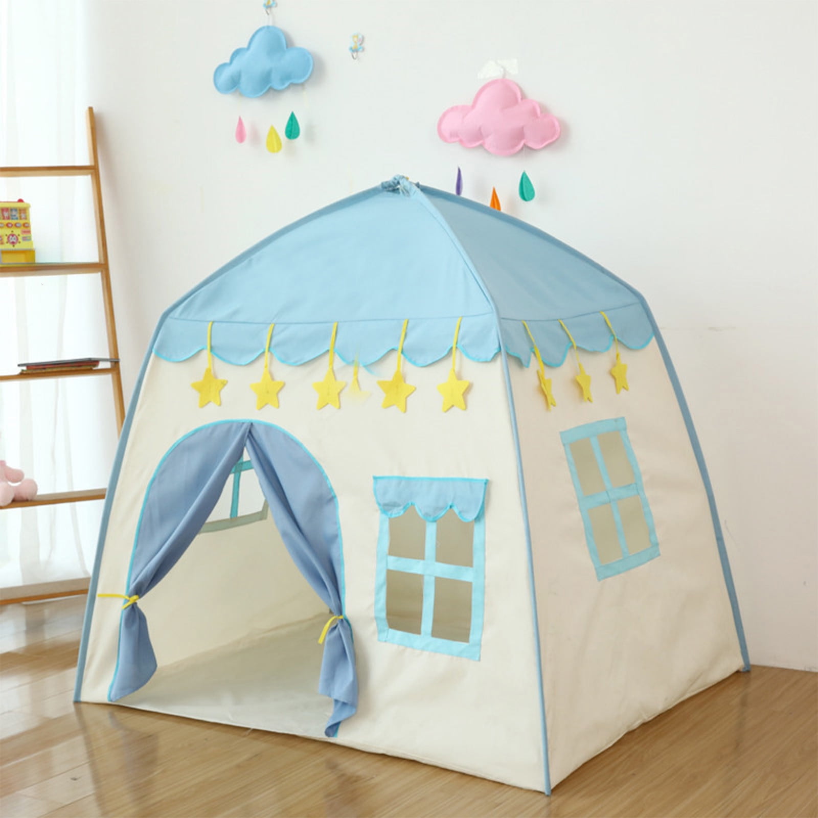 Specollect Princess Tent Girls Large Playhouse Kids Castle Play Tent with Star Lights Toy for Children Indoor and Outdoor Games,Children's Tent