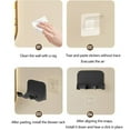 thumbnail image 1 of Specollect No Punch Universal Hair Dryer Holder, Blow Dryer Holder with Cord Storage, Hair Dryer Holder Wall Mounted, Bathroom Hair Tool Organizer forStable Easy To Install, 1 of 5