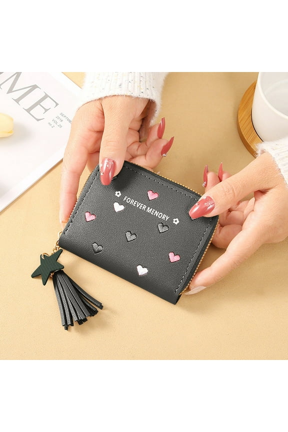 Small Bifold Slim Wallets for Women - with Slots, Zipper Coin Purse, ID Card Holder, RFID Blocking Option, Soft Leather Available, Comes with Keychain