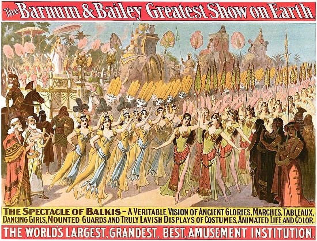 Spectacle Of Balkis Circus Canvas Art - (24 x 36)