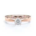 thumbnail image 1 of Spectacular And Decorative 1.50 Carat Round Diamond Moissanite Solitaire Engagement Ring, Wedding Ring, Bridal Set in 925 Sterling Silver With 18k Rose Gold Plating Gift For Her,Promise Ring, 1 of 3