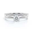 thumbnail image 1 of Spectacular And Decorative 1.50 Carat Round Diamond Moissanite Solitaire Engagement Ring, Wedding Ring, Bridal Set in 925 Sterling Silver With 18k White Gold Plating Gift For Her,Promise Ring, 1 of 3
