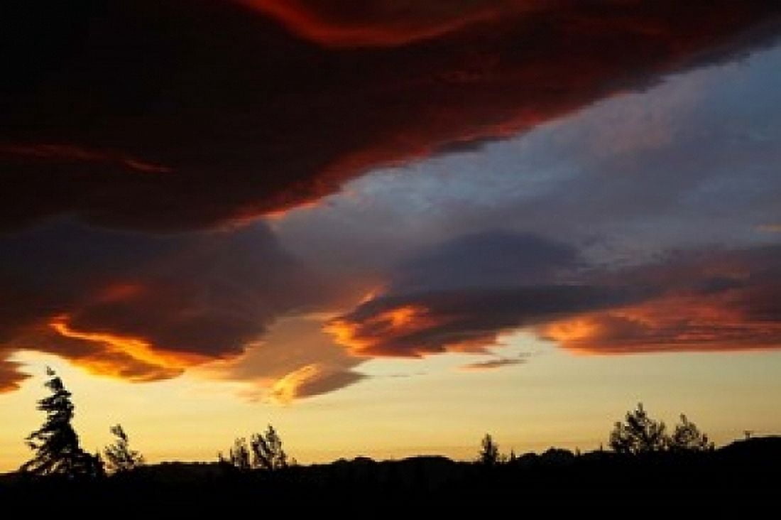 Spectacular sunset over Mossburn Southland South Island New Zealand Canvas Art - David Wall DanitaDelimont (36 x 24)