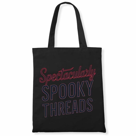Spectacularly Spooky Threads Witch Halloween Canvas Bag 1Pc