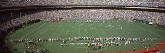 Spectator watching a football match Veterans Stadium Philadelphia Pennsylvania USA Canvas Art - Panoramic Images (36 x 12)