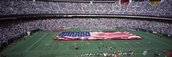 Spectator watching a football match Veterans Stadium Philadelphia Pennsylvania USA Canvas Art - Panoramic Images (36 x 12)