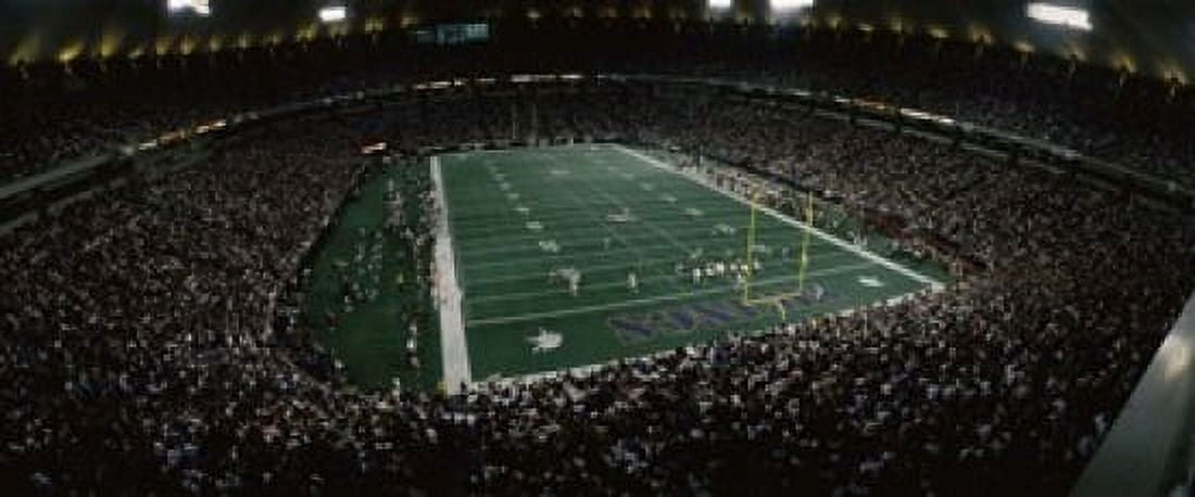 Spectators in an American football stadium Hubert H Humphrey Metrodome Minneapolis Minnesota USA Canvas Art - Panoramic Images (15 x 6)