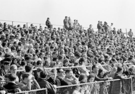 Spectators on stadium Canvas Art - (24 x 36)
