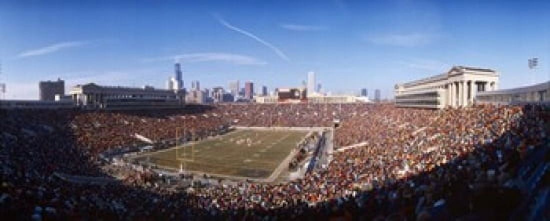 Spectators watching a football match Soldier Field Lake Shore Drive Chicago Cook County Illinois USA Canvas Art - Panoramic Images (15 x 6)