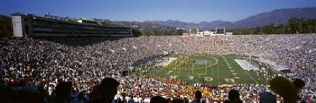 Spectators watching a football match Rose Bowl Stadium Pasadena City of Los Angeles Los Angeles County California USA Canvas Art - Panoramic Images (18 x 6)