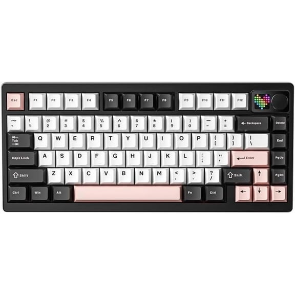 Spectra 75 Mechanical Keyboard Dot Screen Triple-Mode Connectivity Gaming Keyboard,Sound Effect Knob/with Acoustics/RGB/8000mAh()