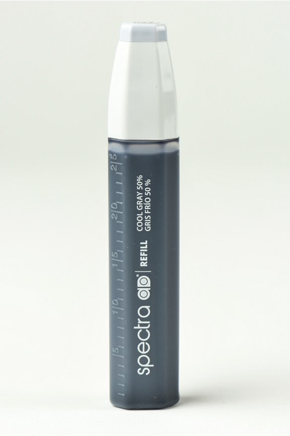 Spectra AD Marker Refill for S027AD Marker, Cool Gray 50, 25ml, 1 Each
