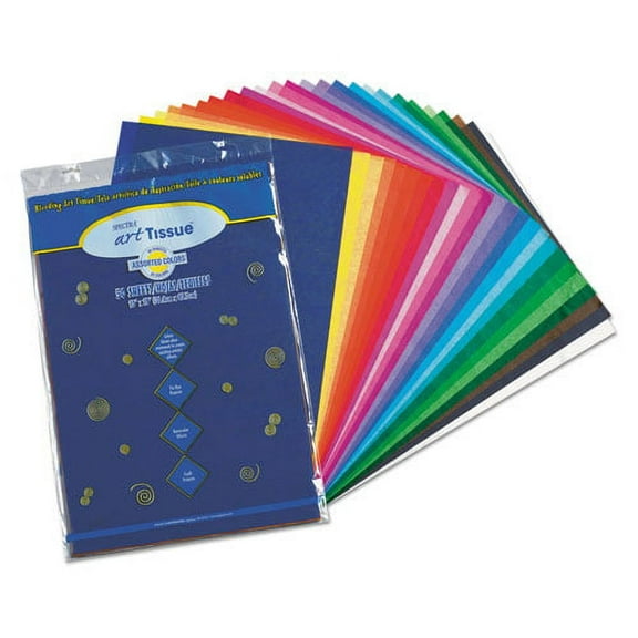 Spectra Art Tissue, 10lb, 12 X 18, Assorted, 50/pack | Bundle of 2 Packs