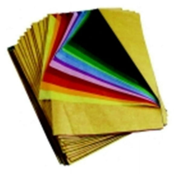 Spectra Deluxe Bleeding Art Tissue Paper Assortment - Assorted Rainbow Color, Pack 480