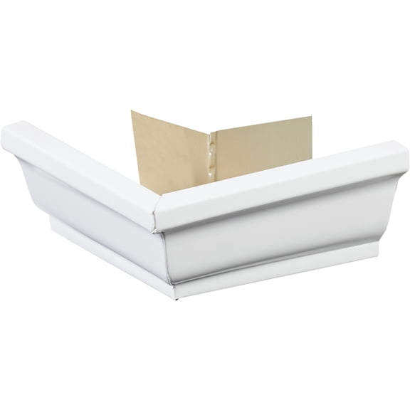 Spectra Metals Outside Mitre Gutter Corner - Durable Aluminum - 2 Piece, 5" Residential Use, Standard Application