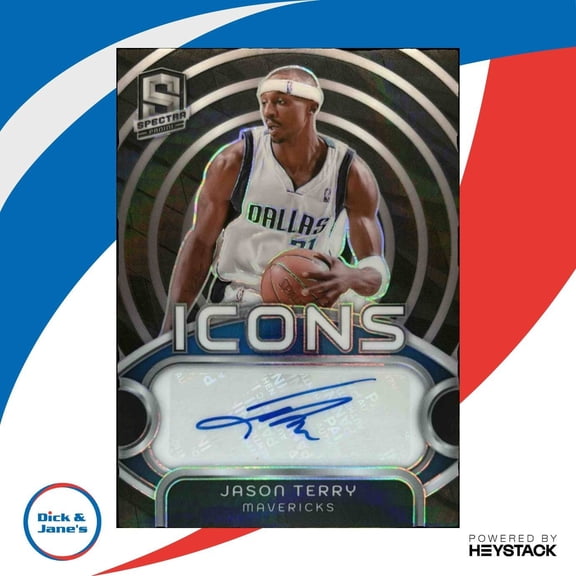 Panini Spectra Jason Terry Icons Autographs International IA-JET Dallas Mavericks Autographed Basketball Card