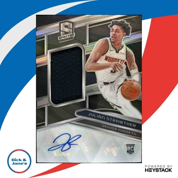 Spectra Julian Strawther #221 Base Denver Nuggets NBA Autographed Basketball Trading Card