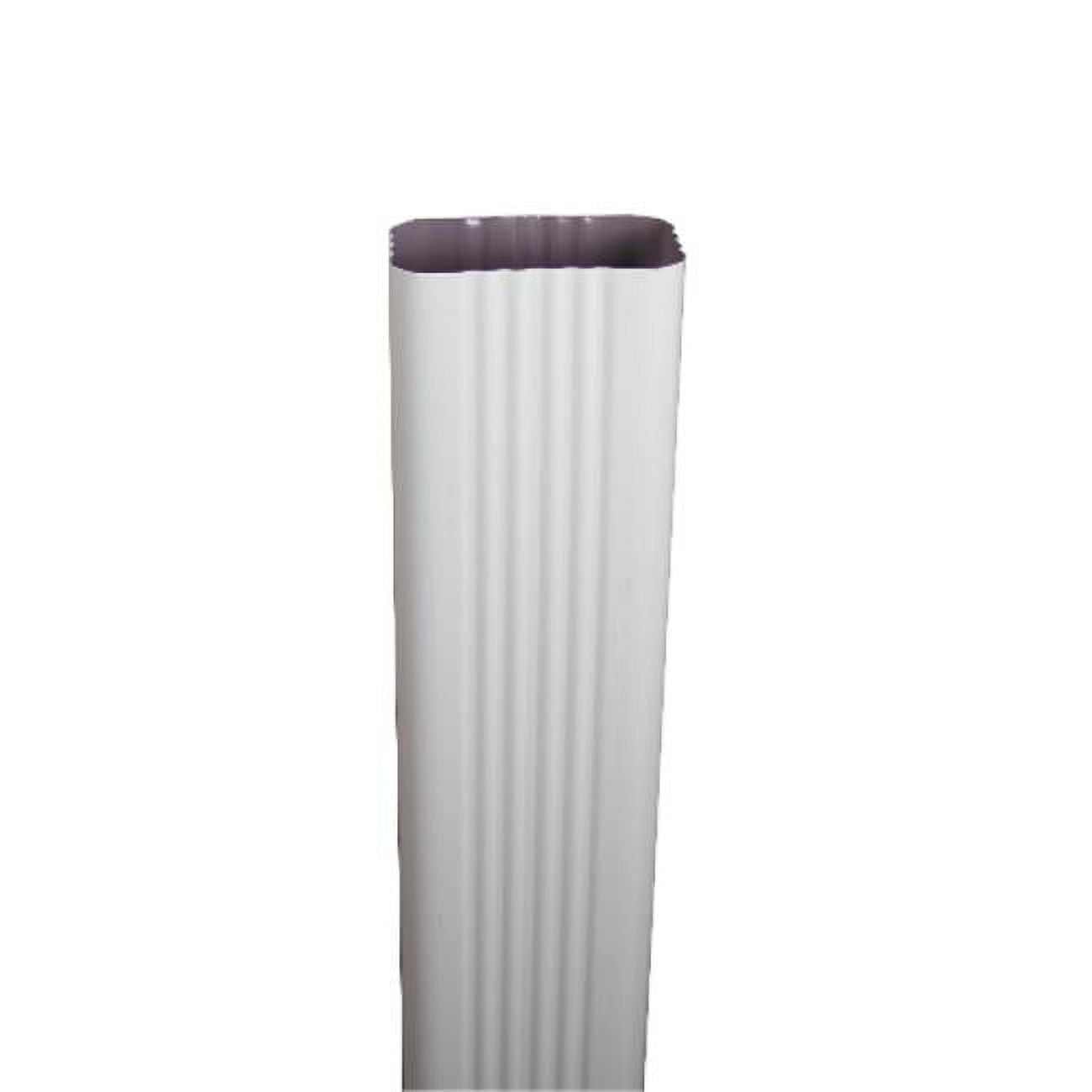 Spectra Metals 2 In. x 3 In. x 15 In. KStyle White Aluminum Downspout