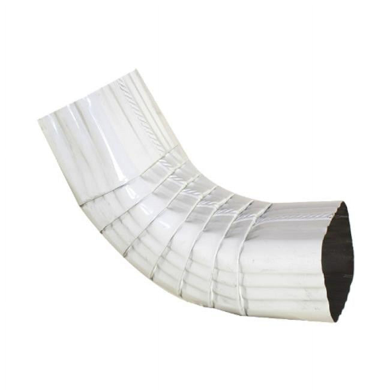 Spectra Metal 3AELRTW 2 x 3 In. Aluminum White Front Downspout Elbow